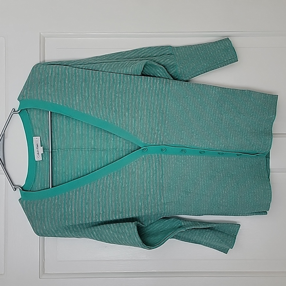 Calvin Klein Green Cardigan Size S